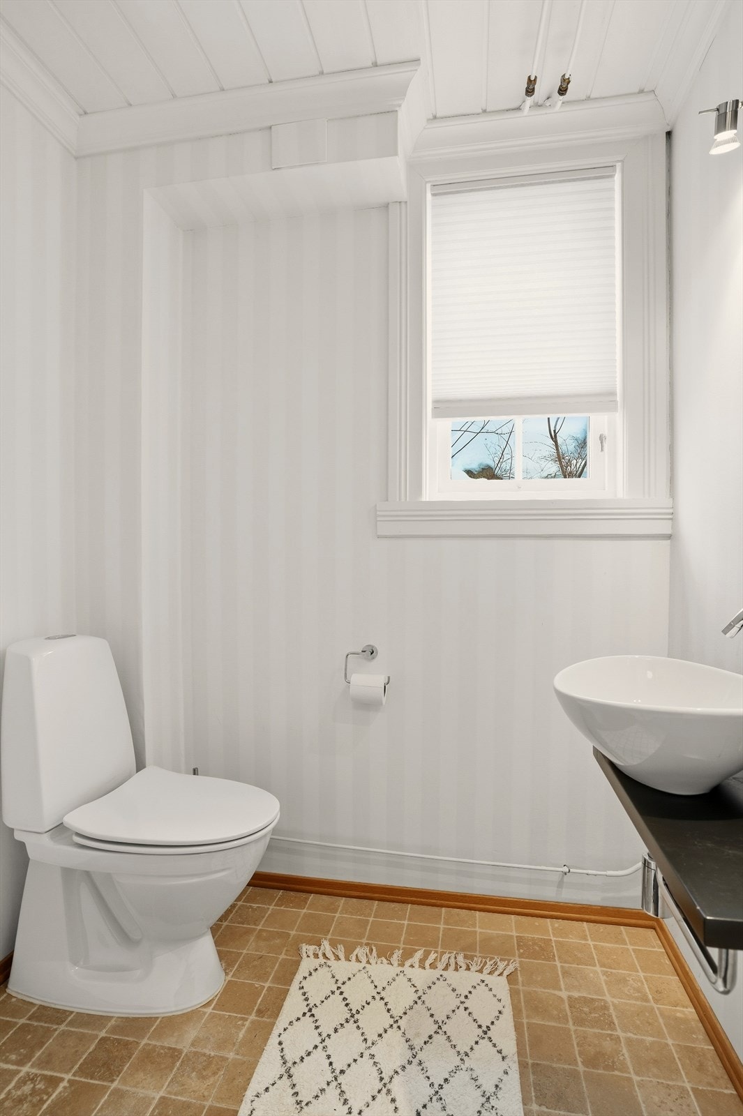 Fra entrè og hall har man også umiddelbar tilgang til eget og adskilt toalettrom. Galleribilde