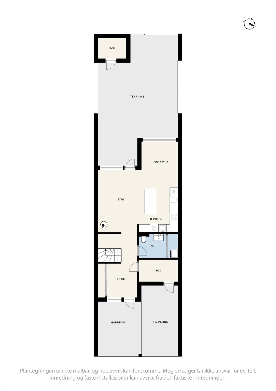Plantegning 1. etasje. Galleribilde