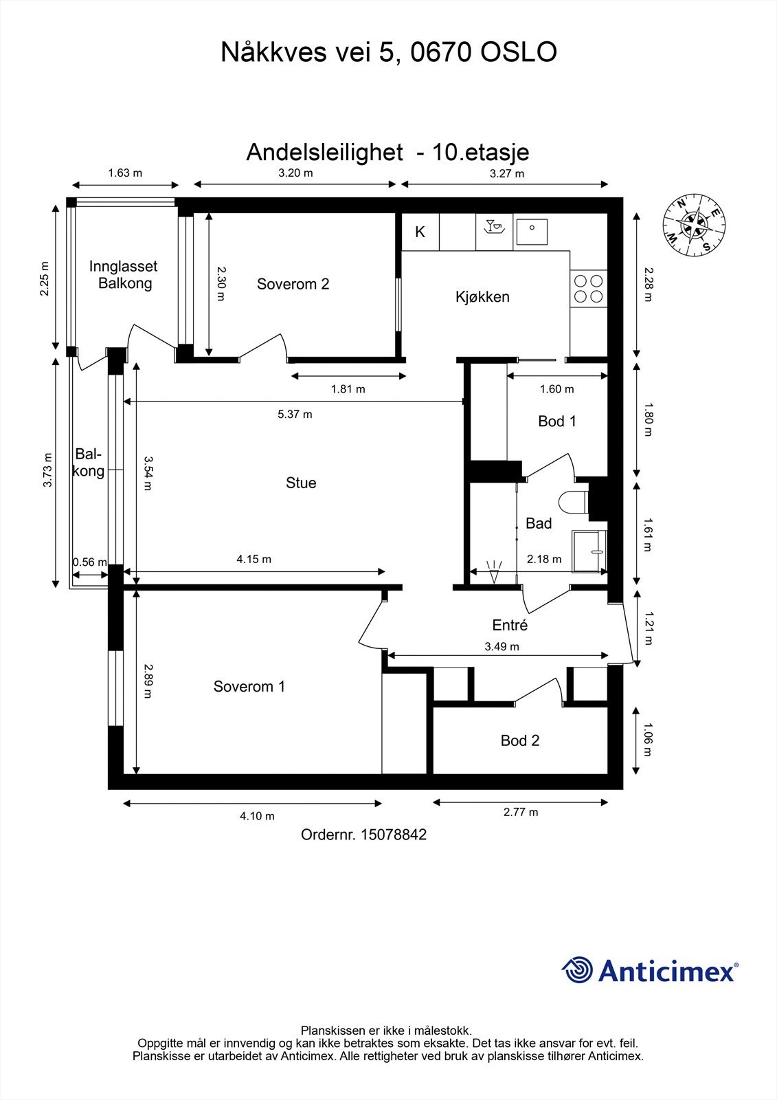 Plantegning Galleribilde