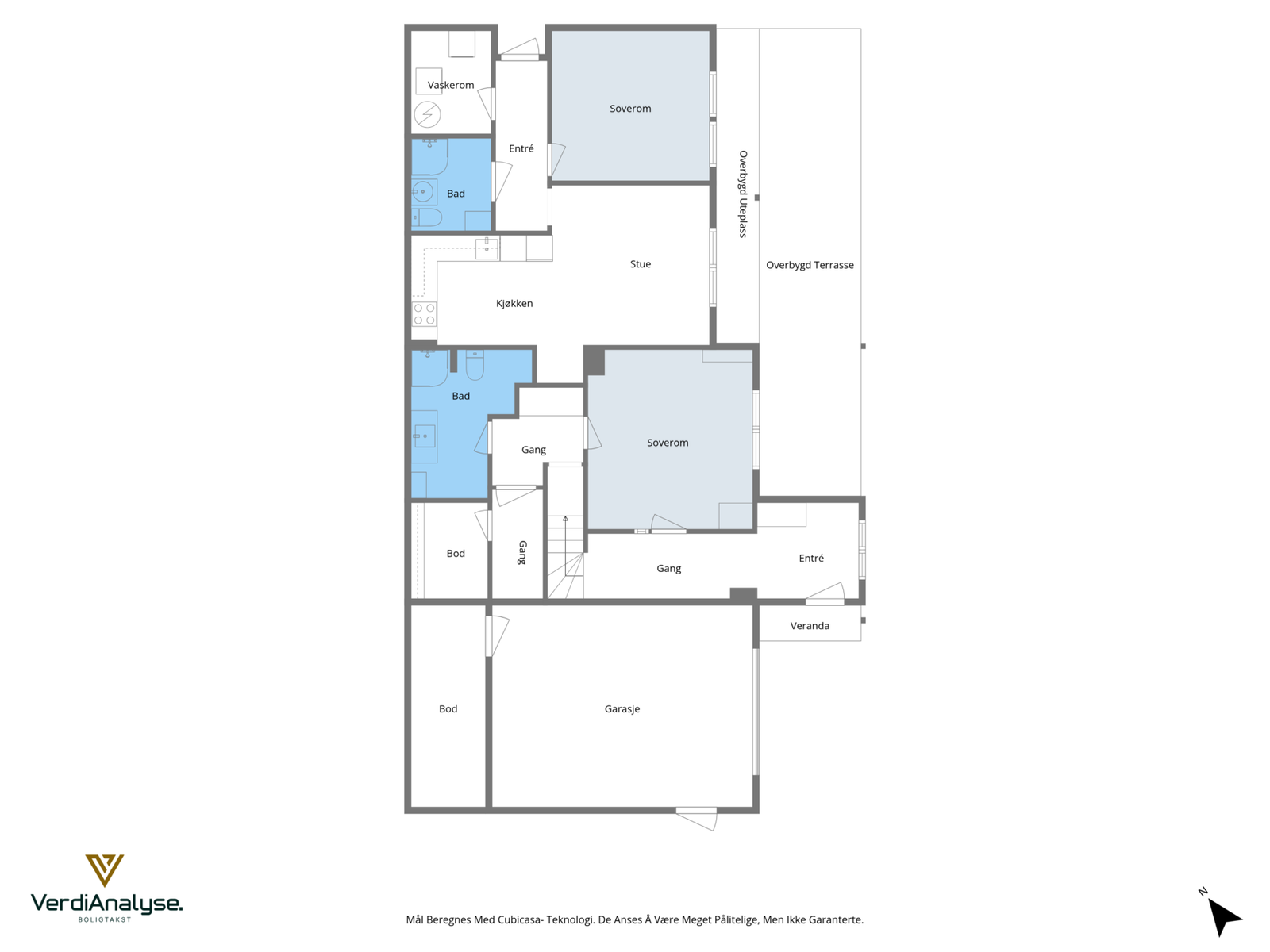 Planskisse 1 etasje Galleribilde