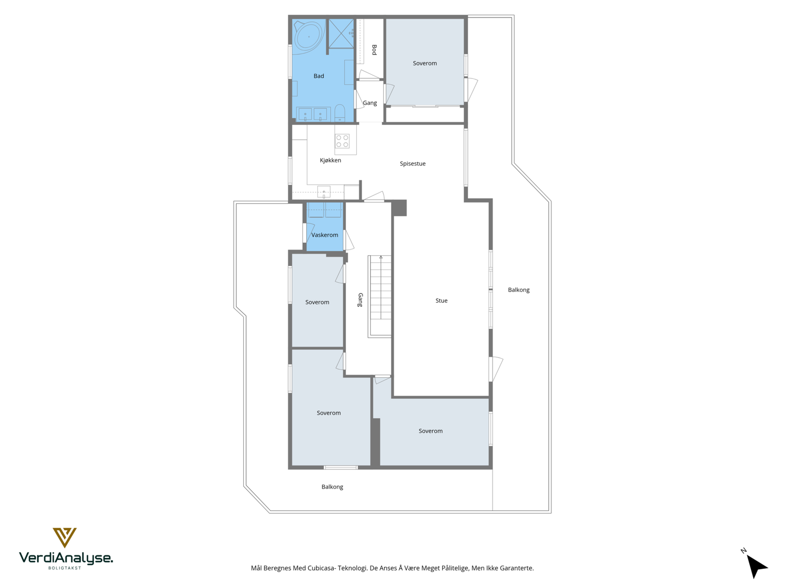 Planskisse 2 etasje Galleribilde