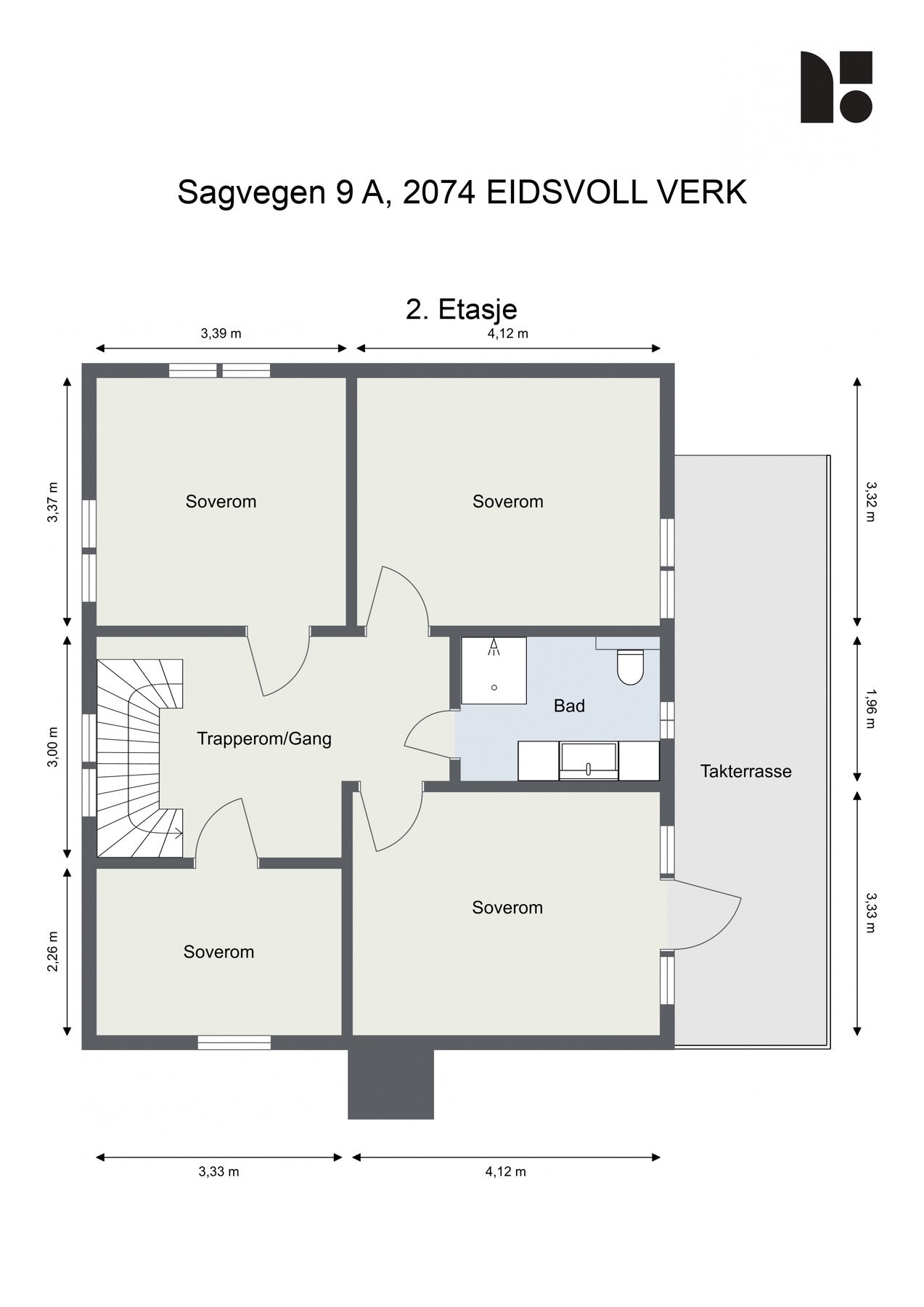 Plantegning 2. Etasje. Galleribilde