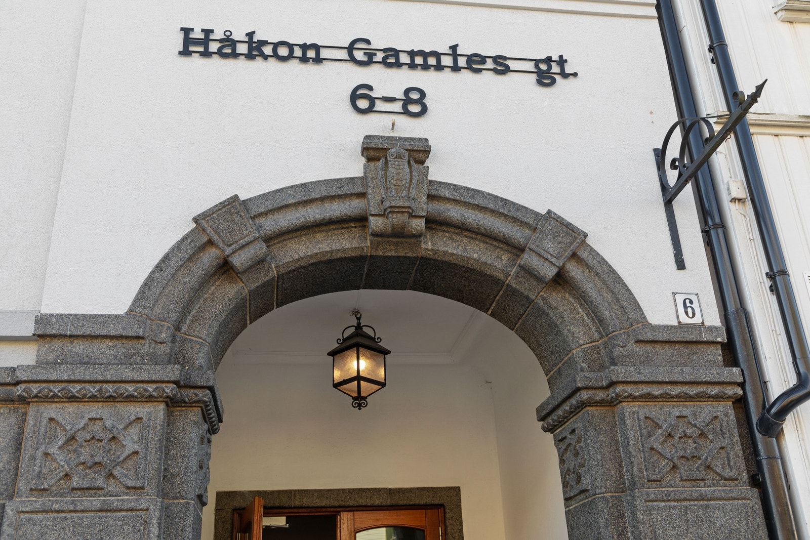 Flott inngangsparti. Galleribilde