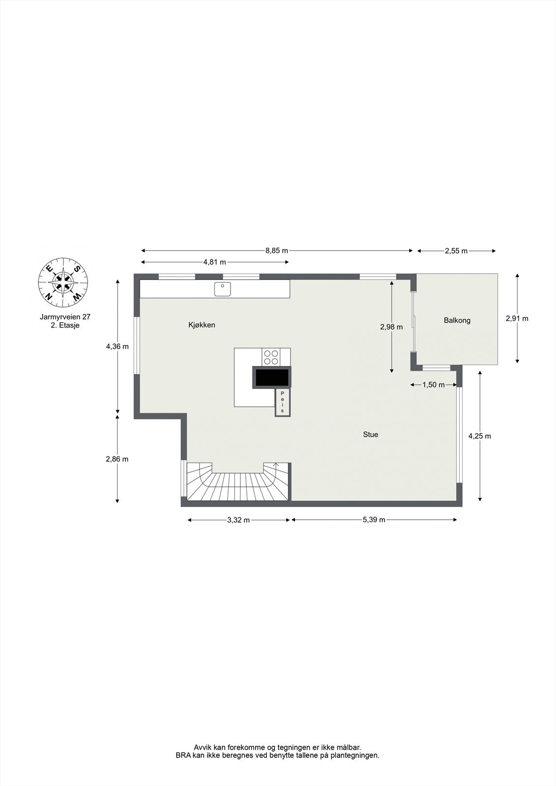 Velkommen opp i boligens 2. etasje - Hovedetasjen Galleribilde