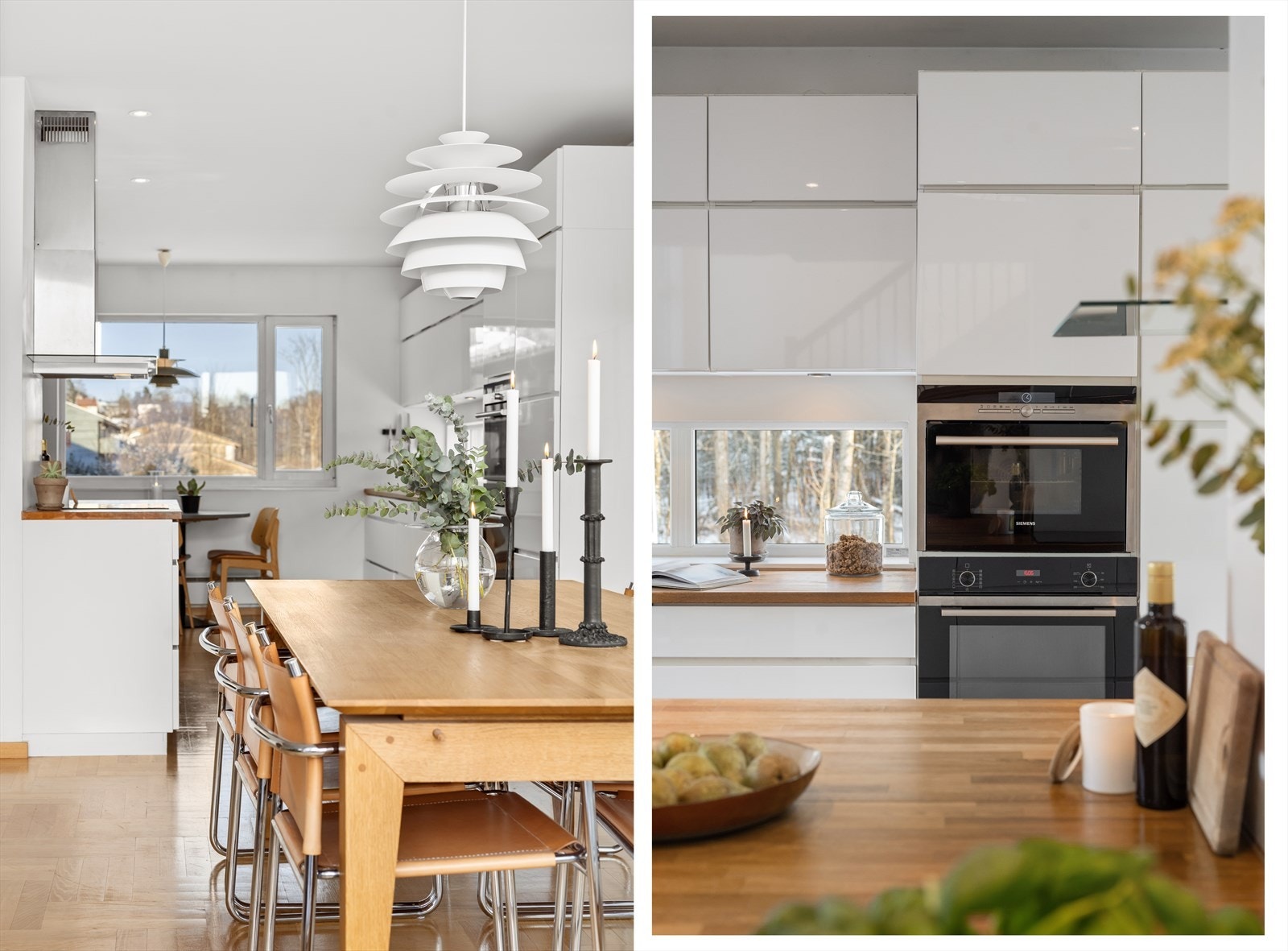 Store vindusflater er gjennomgående i hele boligen Galleribilde