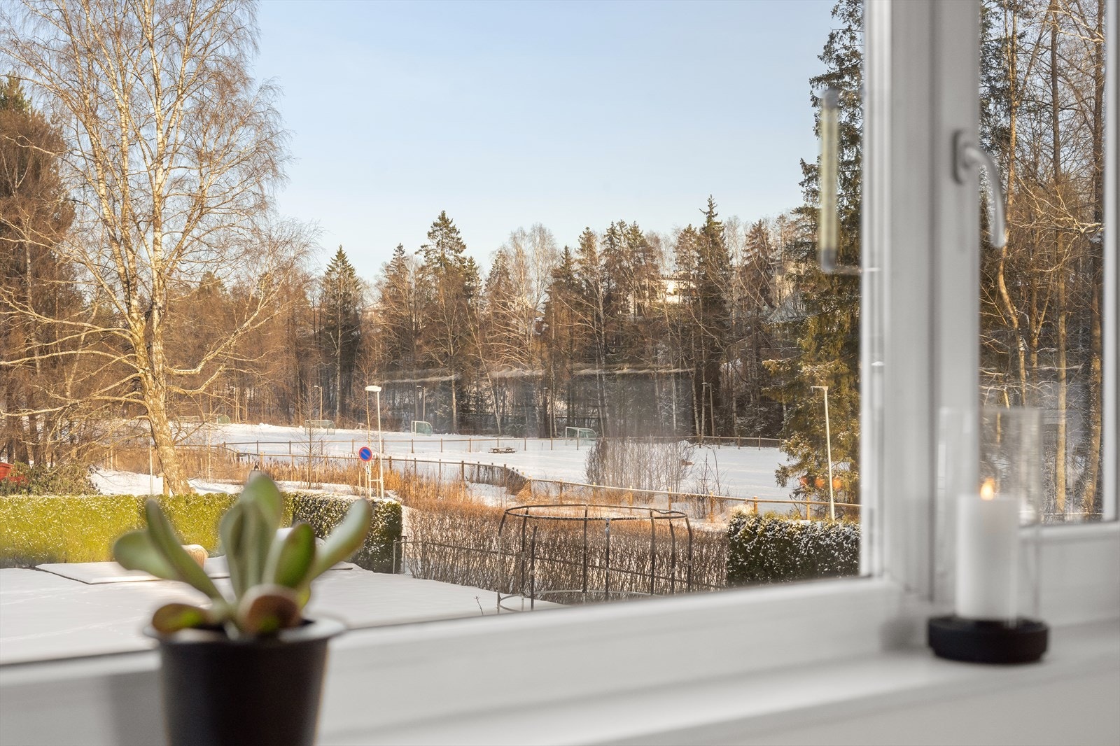 Fin utsikt mot grønne omgivelser Galleribilde