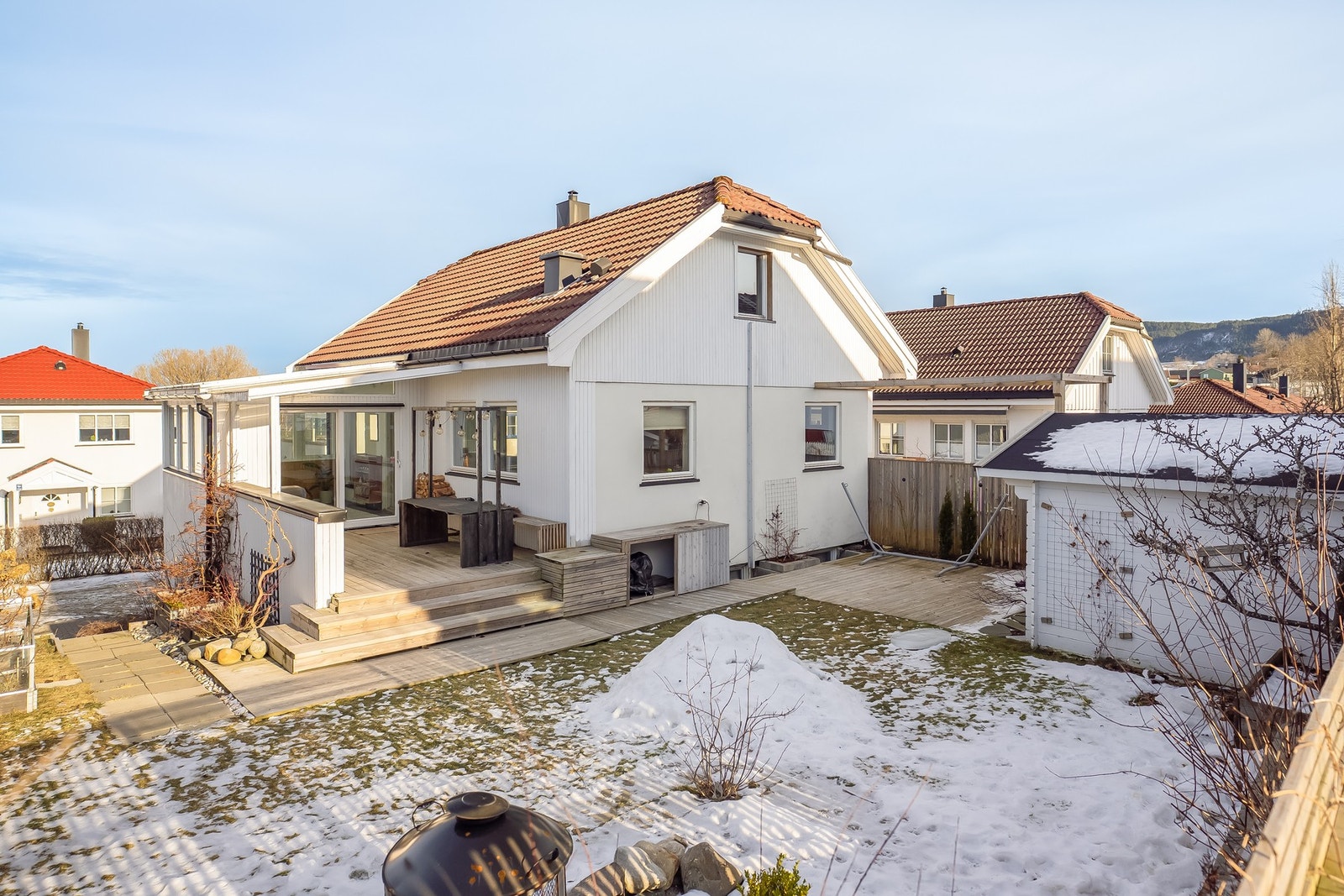 Boligen har sol hele dagen. Galleribilde