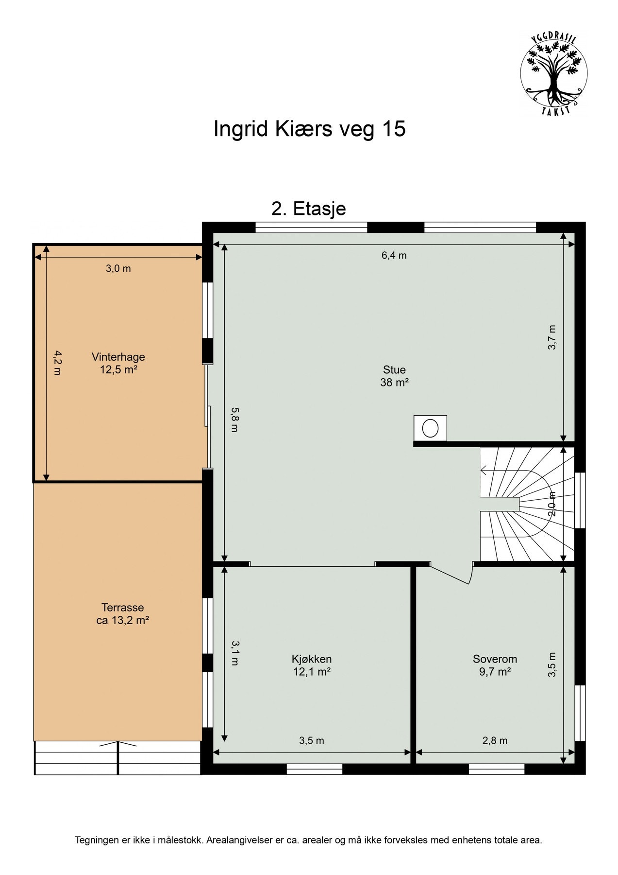 Plantegning 2 etasje Galleribilde