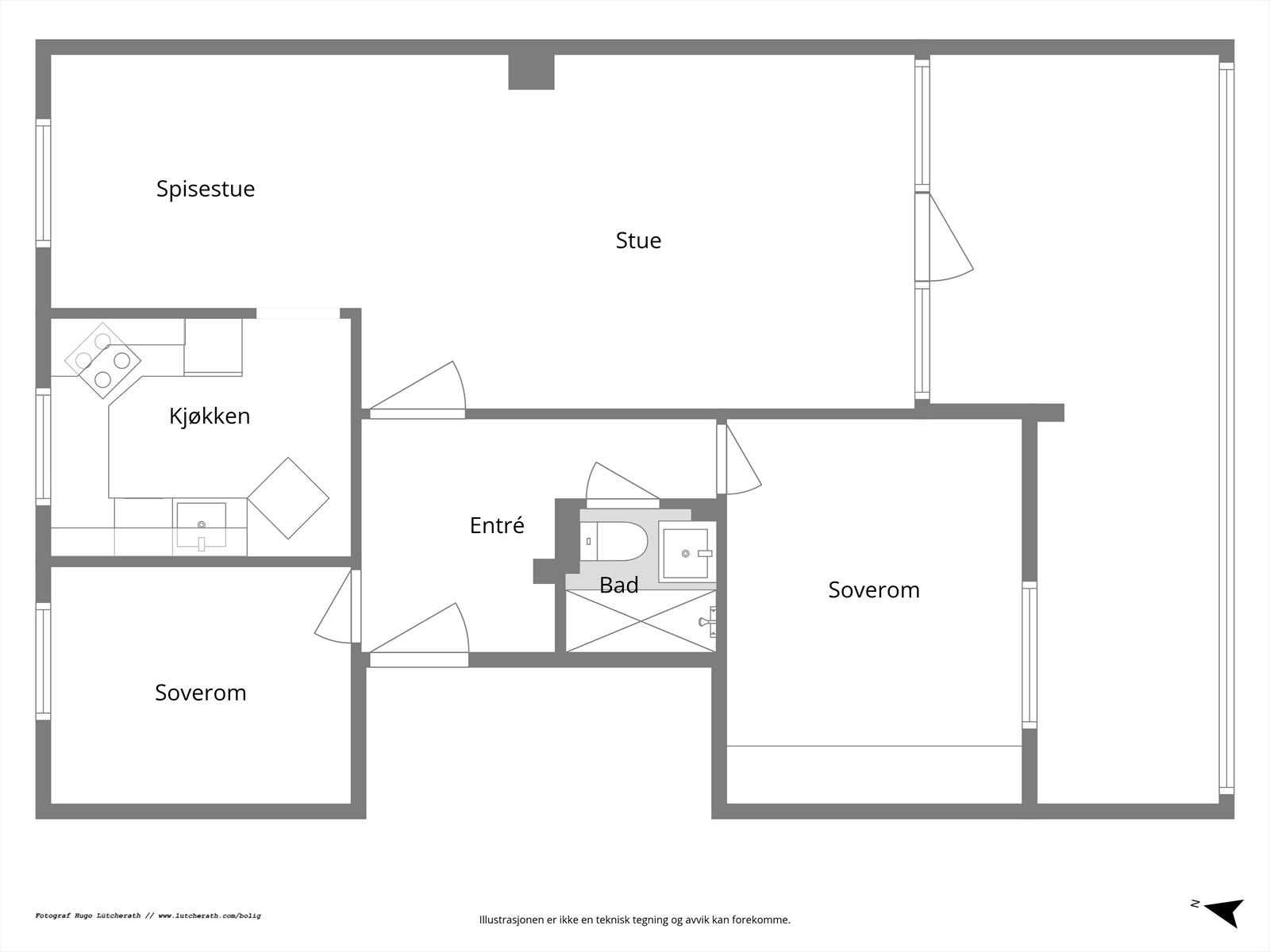 Plantegning. Galleribilde