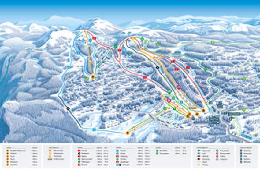 Nesfjellet Alpin - oversikt over anlegget. Galleribilde
