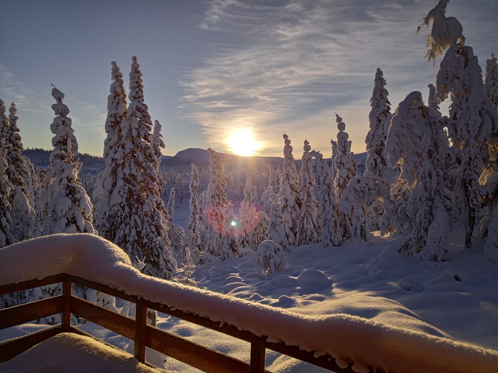 Vinterutsikt mot Kvasshøgda. Galleribilde