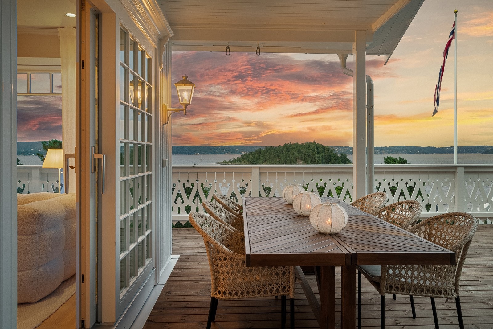 Her kan en nyte måltidene langt utover i sesongen Galleribilde