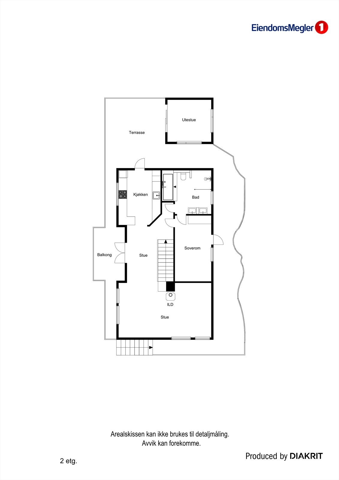 Plantegning hovedetasje Galleribilde