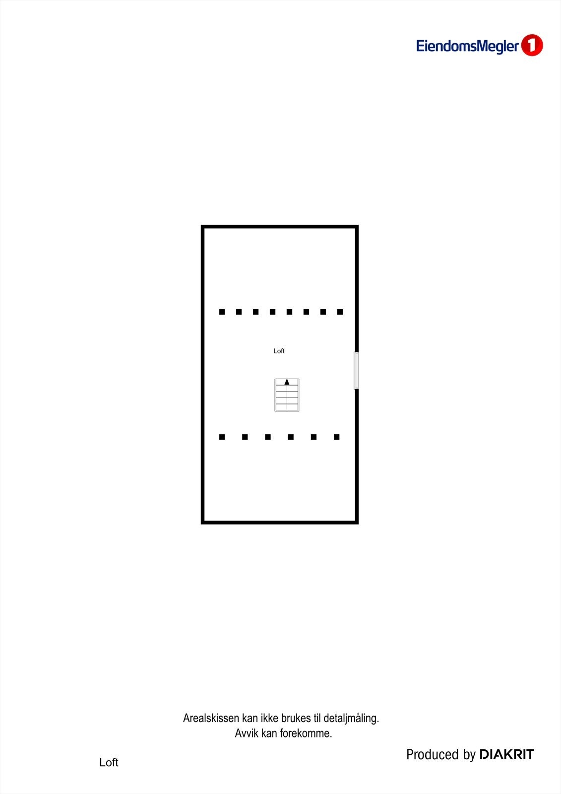 Plantegning loft Galleribilde