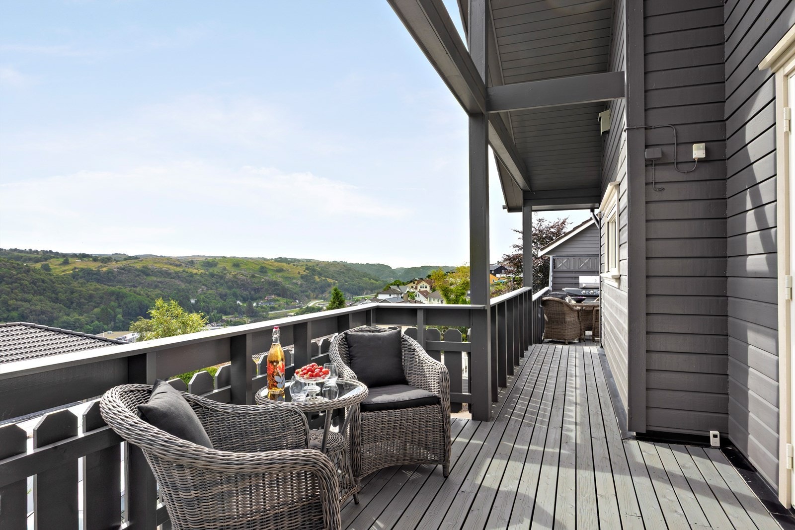 Fin utsikt fra terrassen Galleribilde