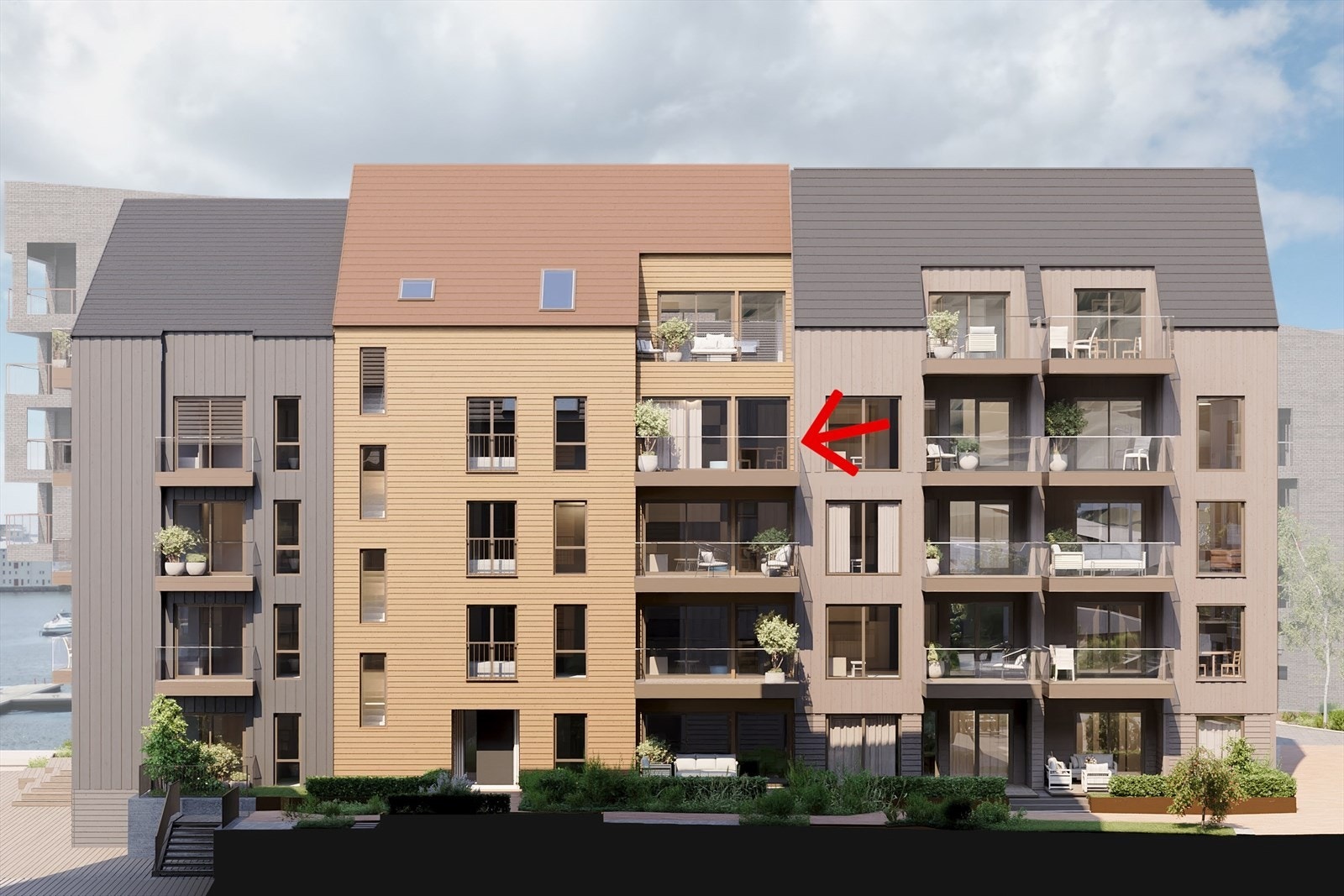 Leiligheten sett fra nordvest Galleribilde