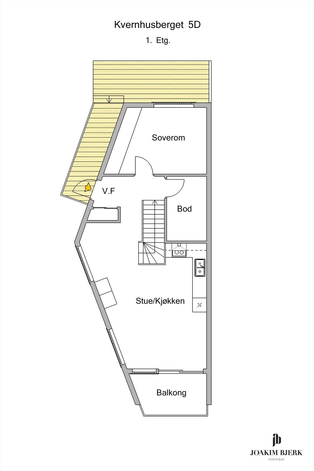 Plantegning 1.etg Galleribilde