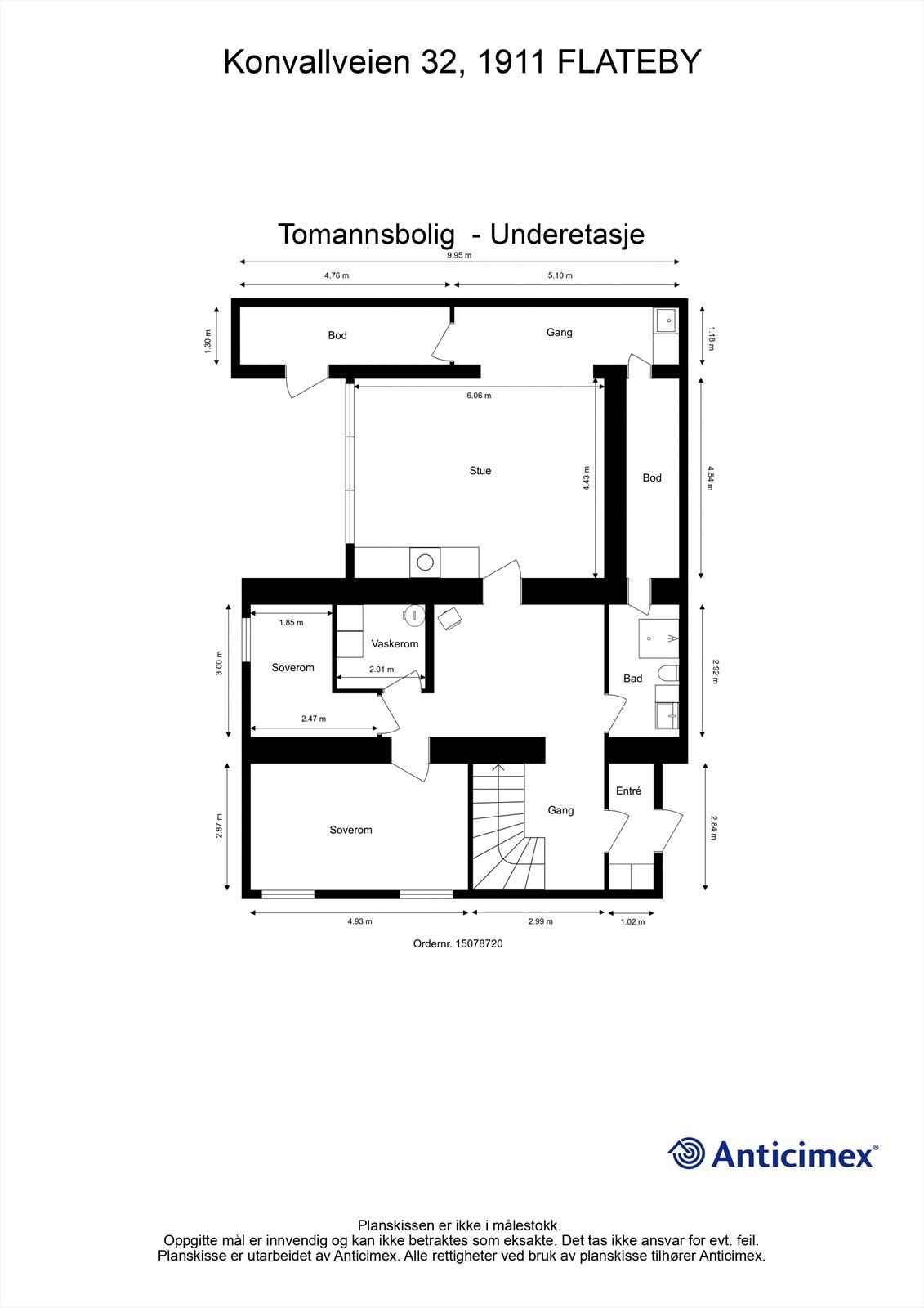 Plantegning u.etg Galleribilde