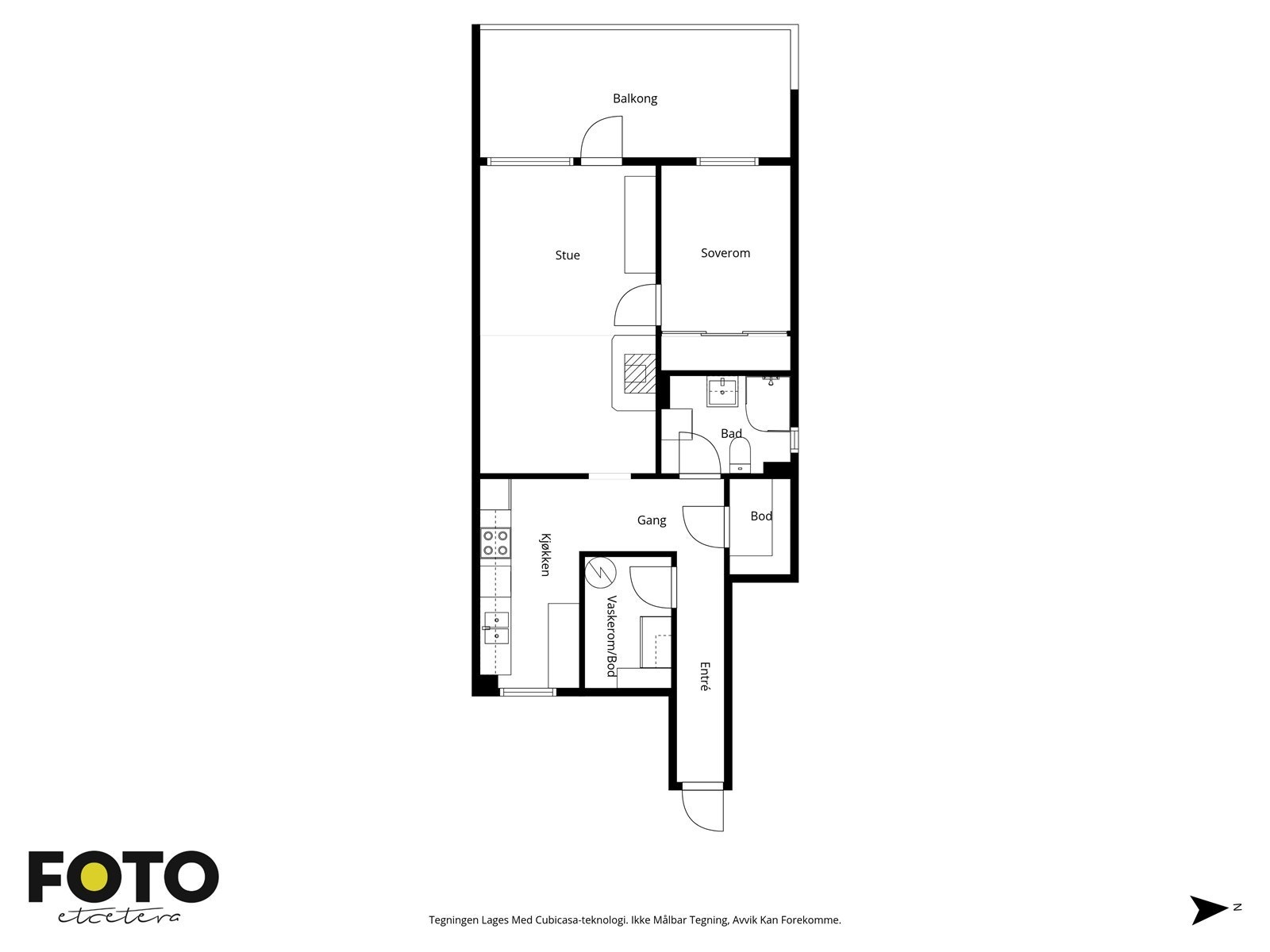 Veiledende plantegning - Ikke målbar Galleribilde