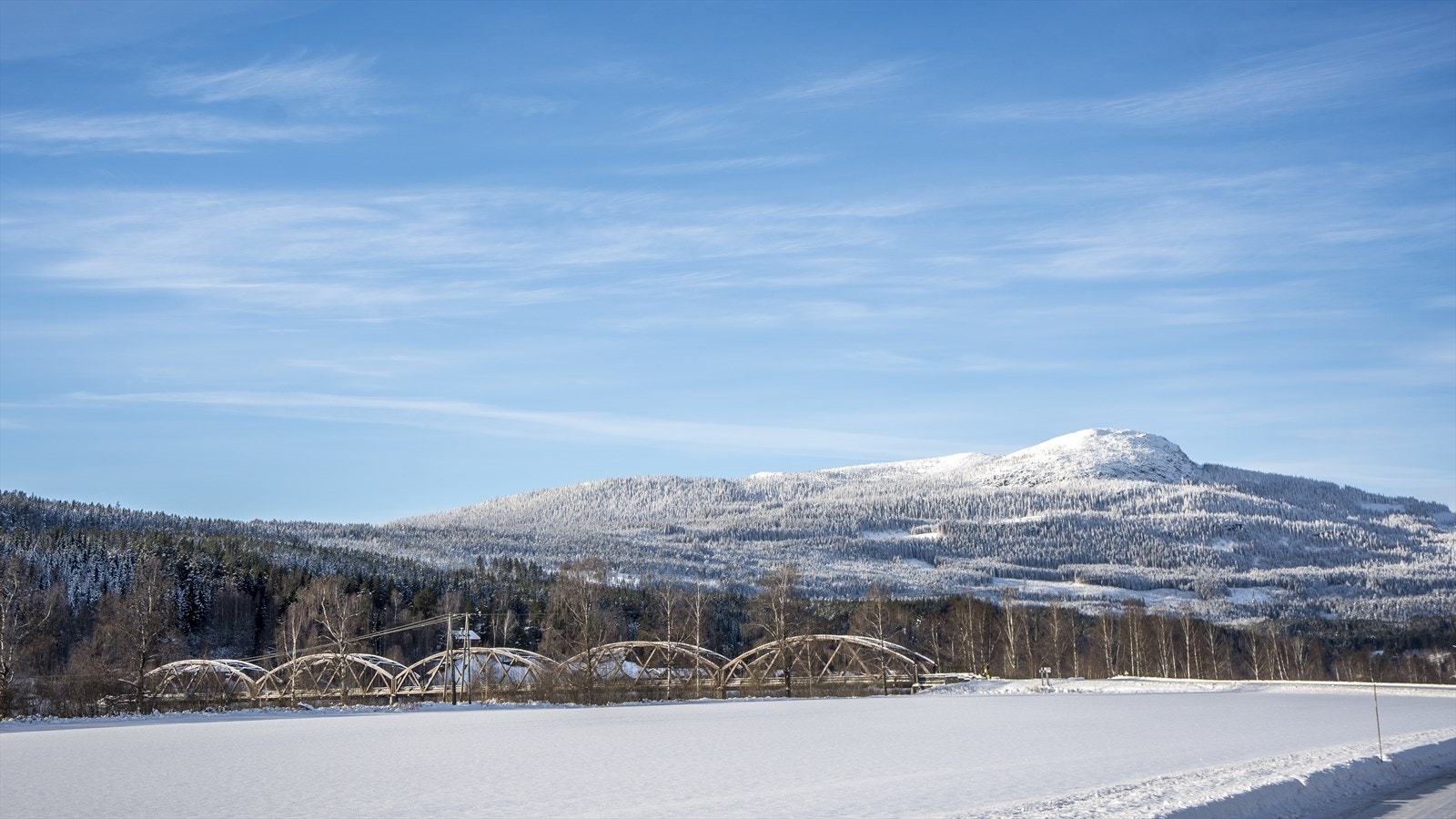 Evenstad nærområde - Evenstad bru og Rognvola. Galleribilde