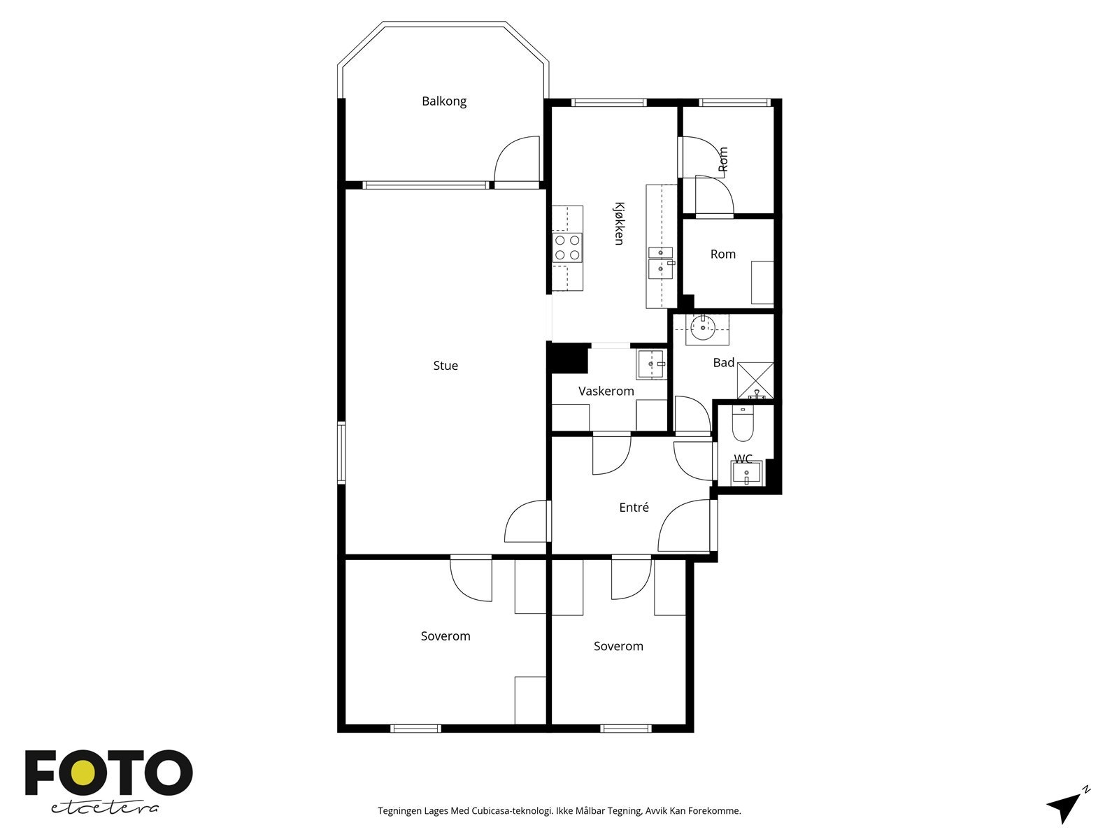 Veiledende plantegning - Ikke målbar Galleribilde