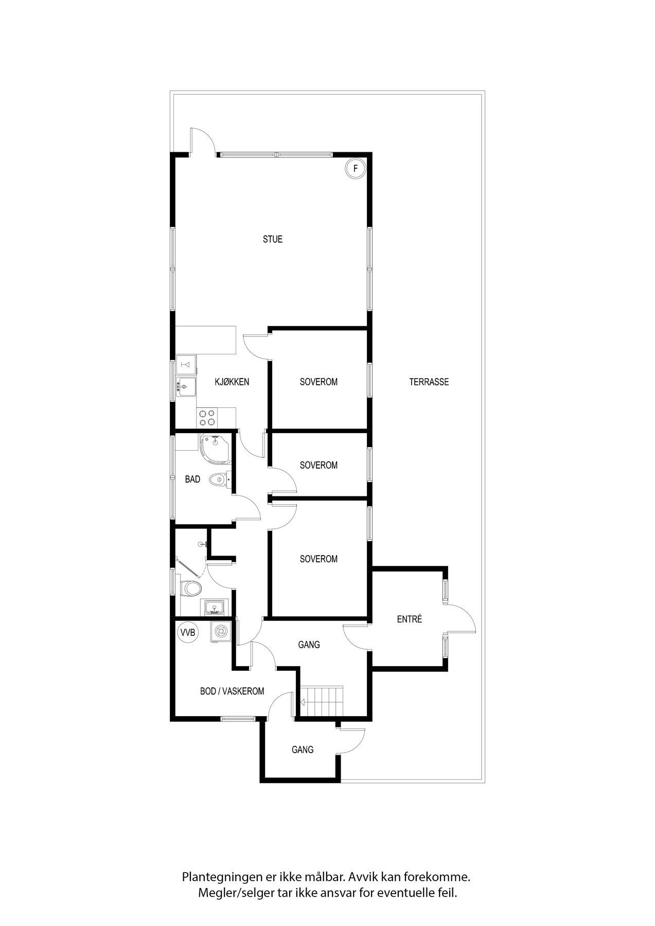 Plantegning - 1. etasje. Galleribilde