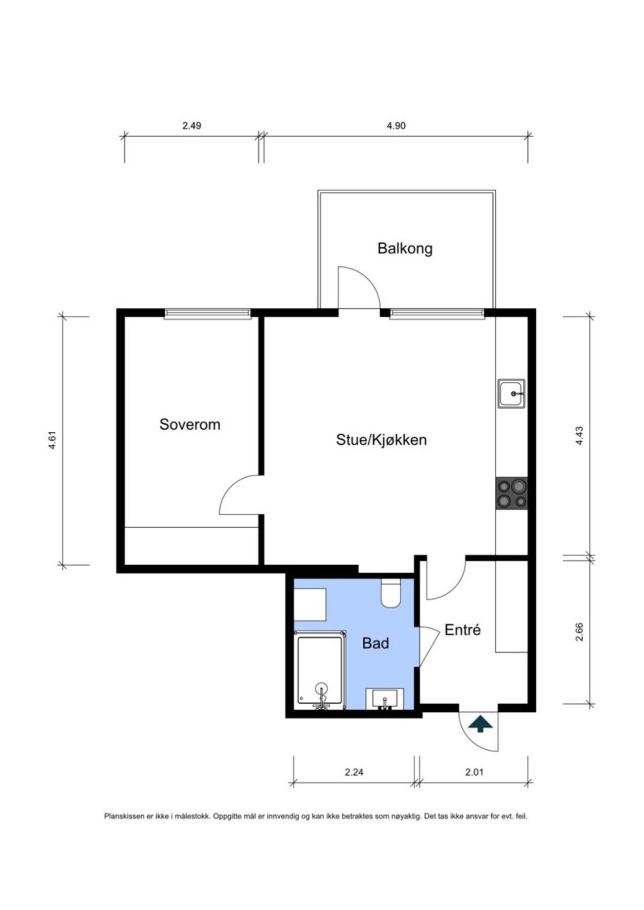 Planløsning. Galleribilde