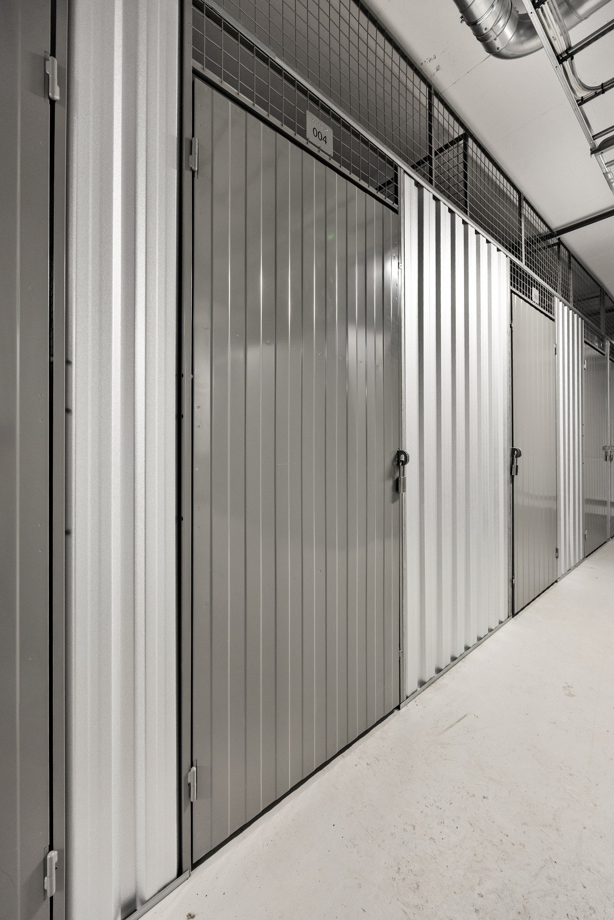 Lukkede boder i front Galleribilde