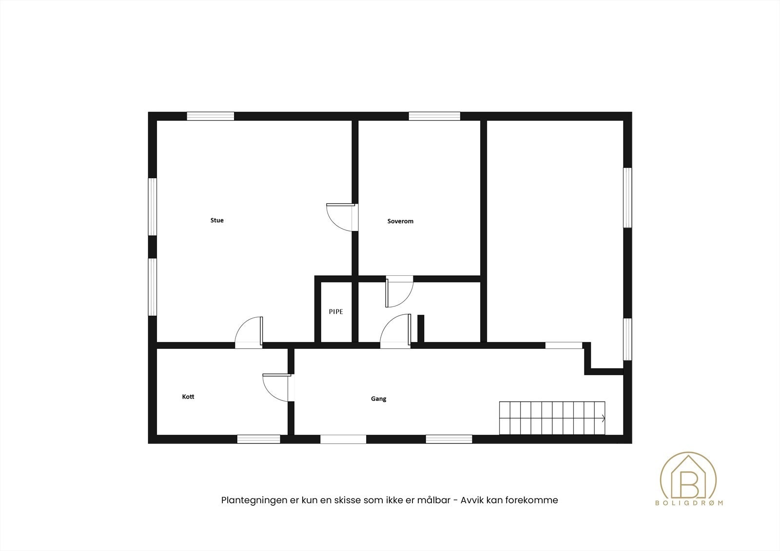 Plantegning 2. etasje Galleribilde