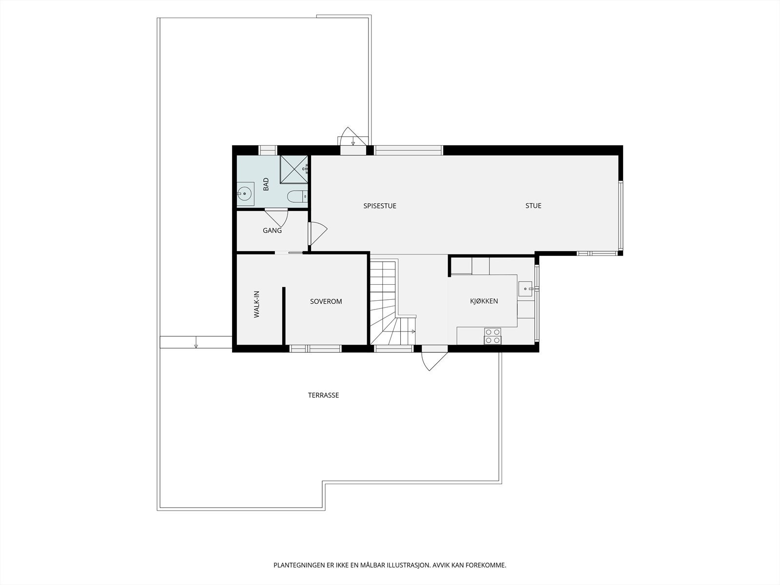 Plantegning 2. etasje Galleribilde