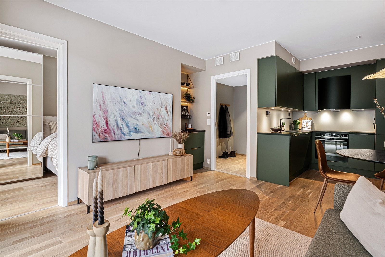 Utformingen oppleves svært god, og man kan møblere i ulike soner. Galleribilde