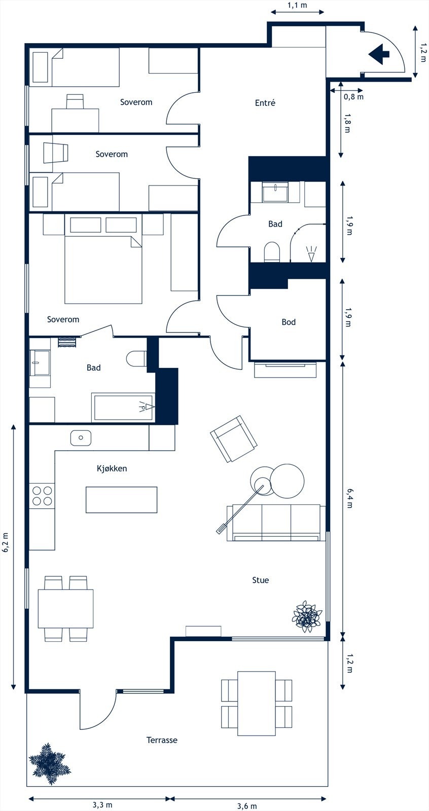 Plantegning Galleribilde