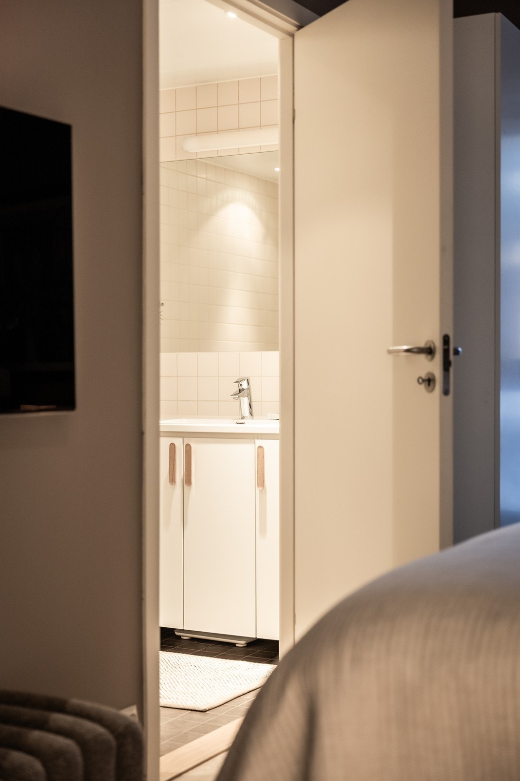 Hovedsoverommet har tilgang til eget bad. Galleribilde