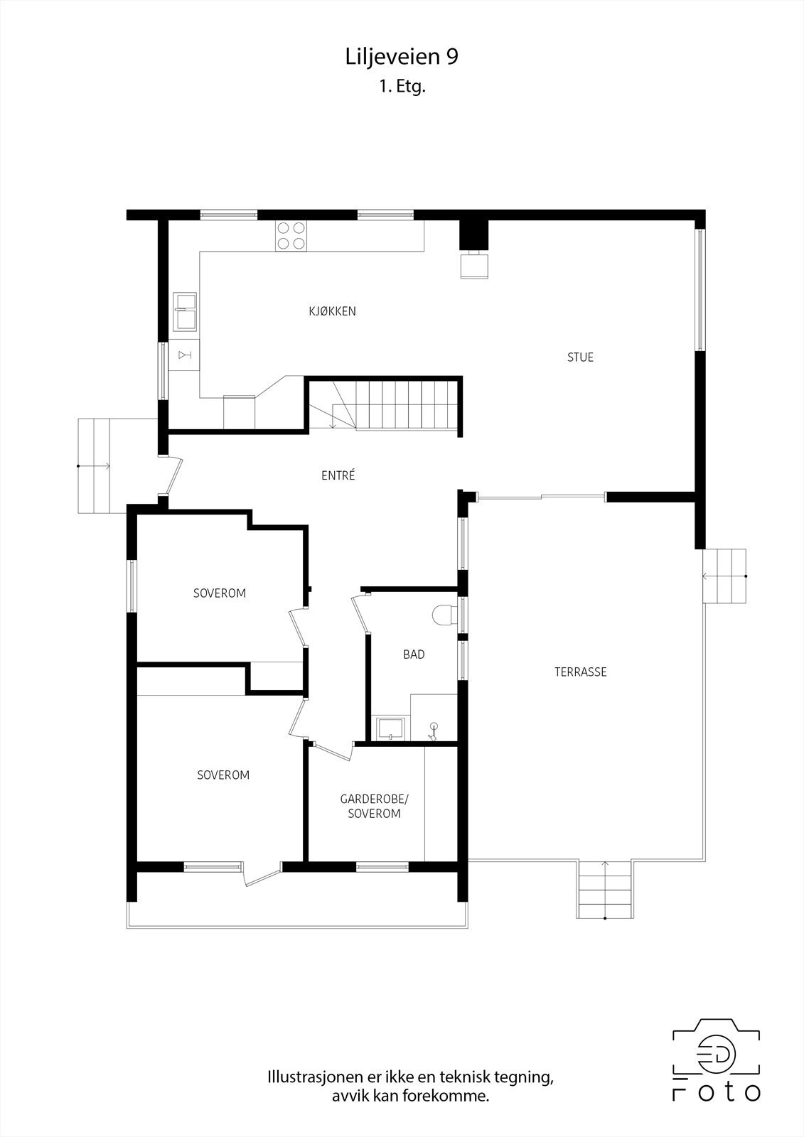 Plantegning 1. etasje. Galleribilde