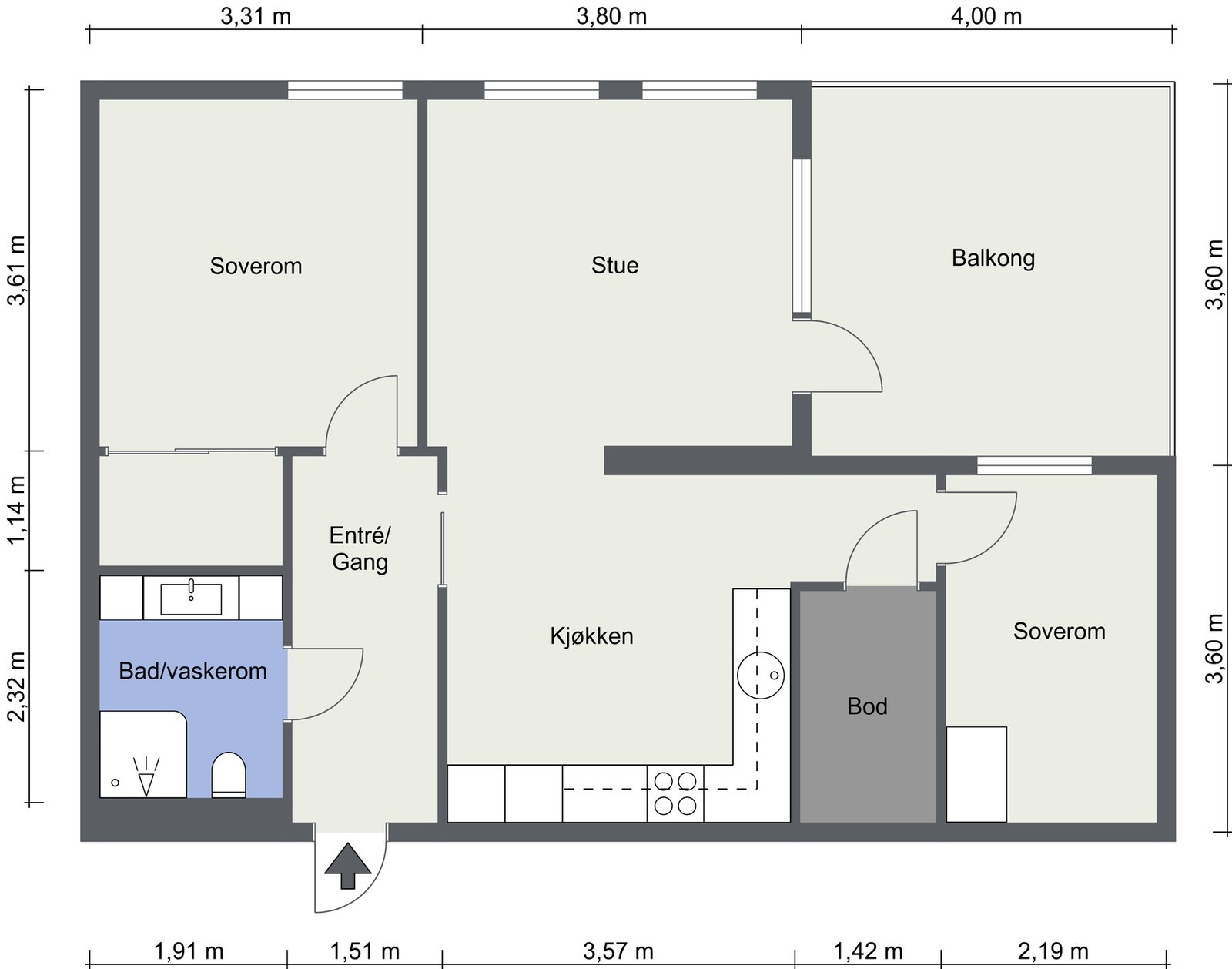 Plantegning. Galleribilde