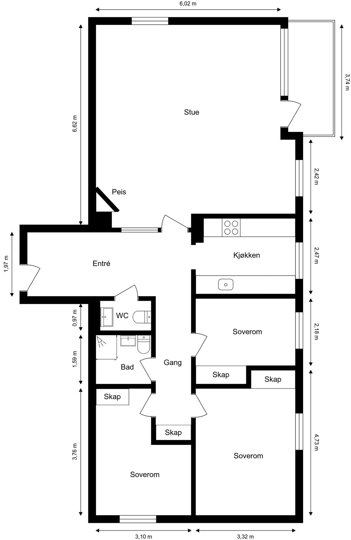 Plantegning. Galleribilde