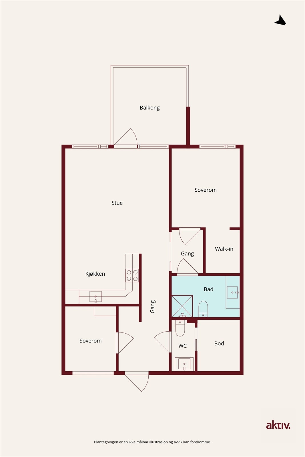 Plantegning Galleribilde