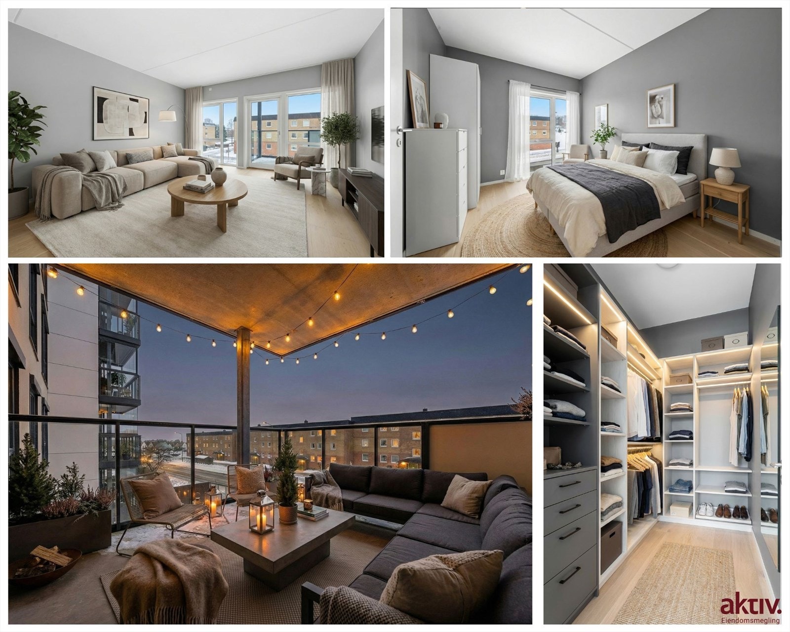 Velkommen til en flott nyere leilighet i Denja Hage. Bildene er digitalt stylet. Fotograf A7 media v/ Joakim Maylove Moltzau Galleribilde