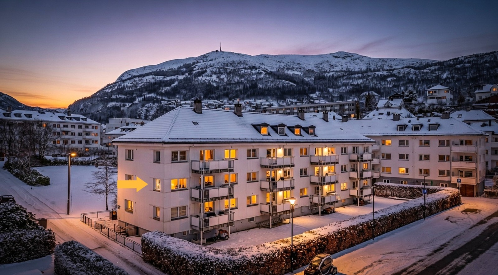 Med rolig blindgate på ene siden og stor park på andre siden, får du meget fredelige omgivelser på tross av meget sentral beliggenhet Galleribilde