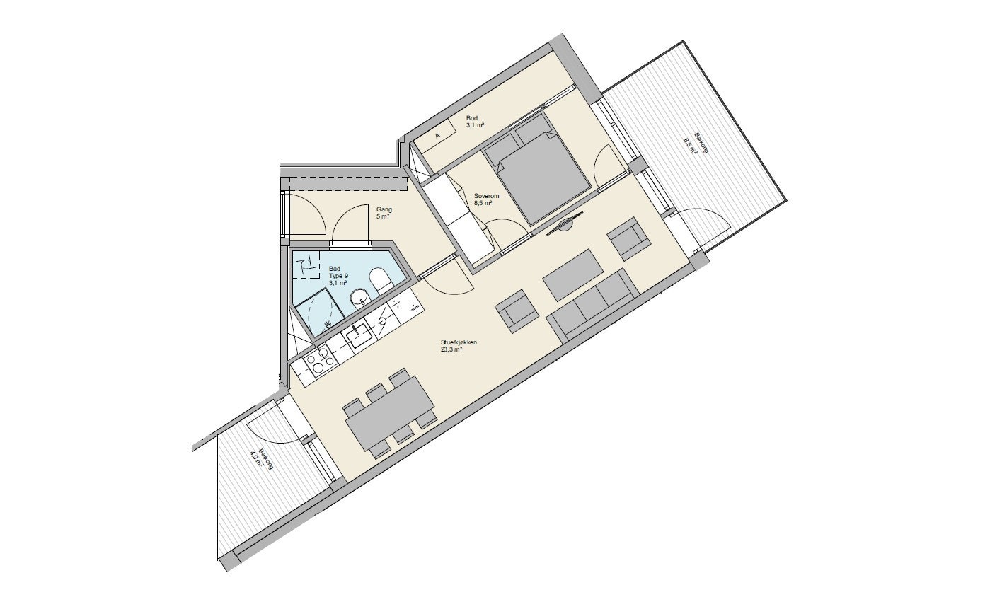 Plantegning Galleribilde