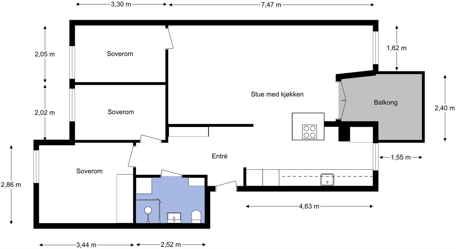 Plantegning Galleribilde