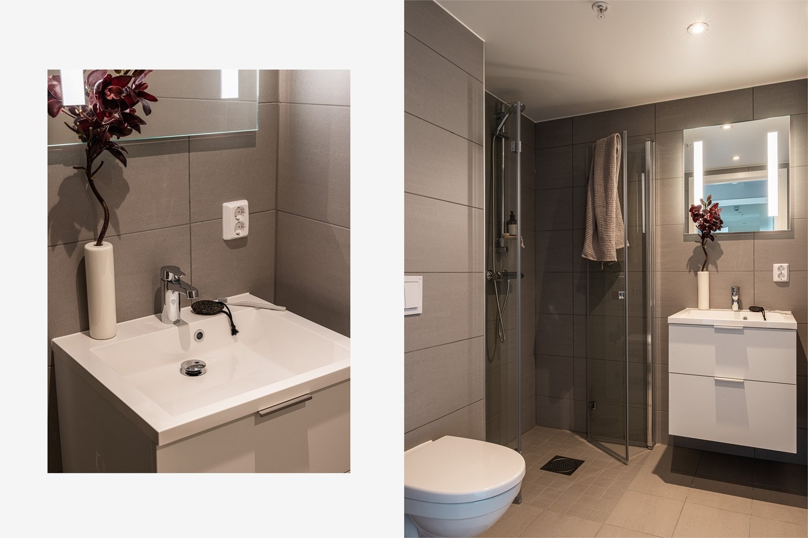 Fra hovedsoverommet er det inngang til et eget baderom. Galleribilde