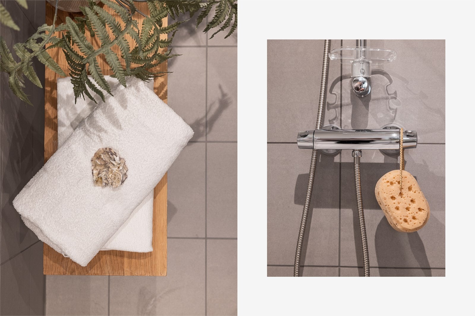 Over servanten er det montert et speil. I gulvet er det herlig vannbåren gulvvarme, og det er montert innfelt downlights i himling. Galleribilde