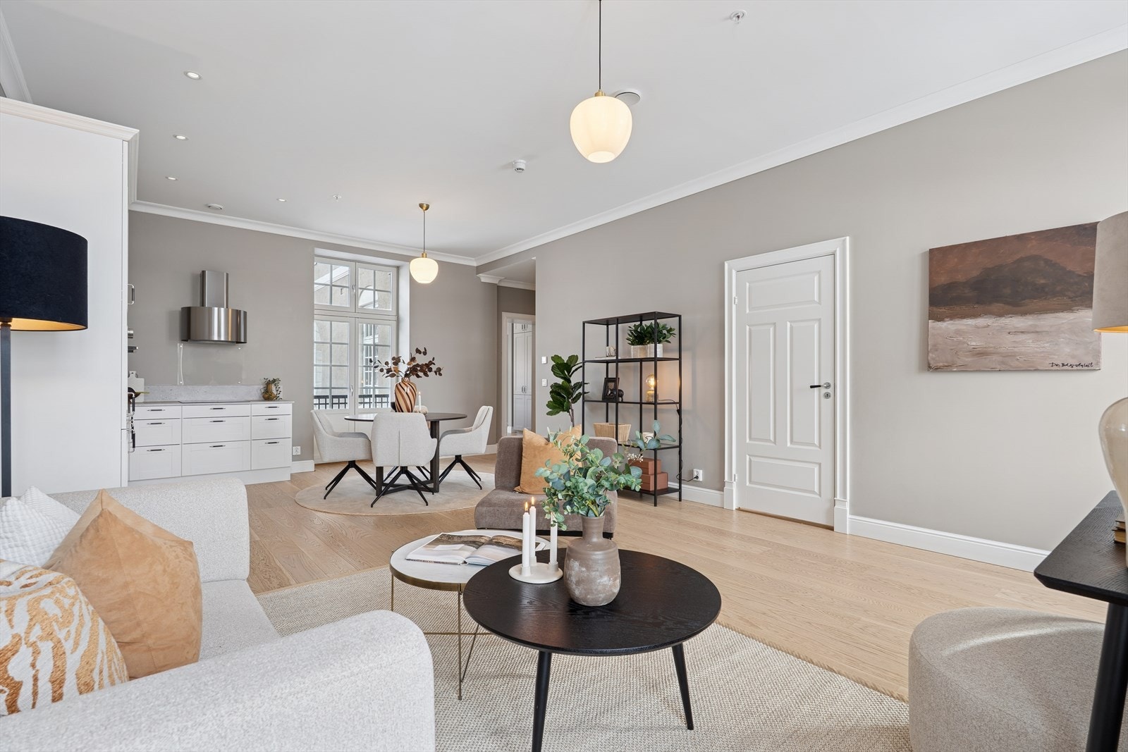 Leiligheten er utstyrt med vannbåren gulvvarme i alle rom. Galleribilde