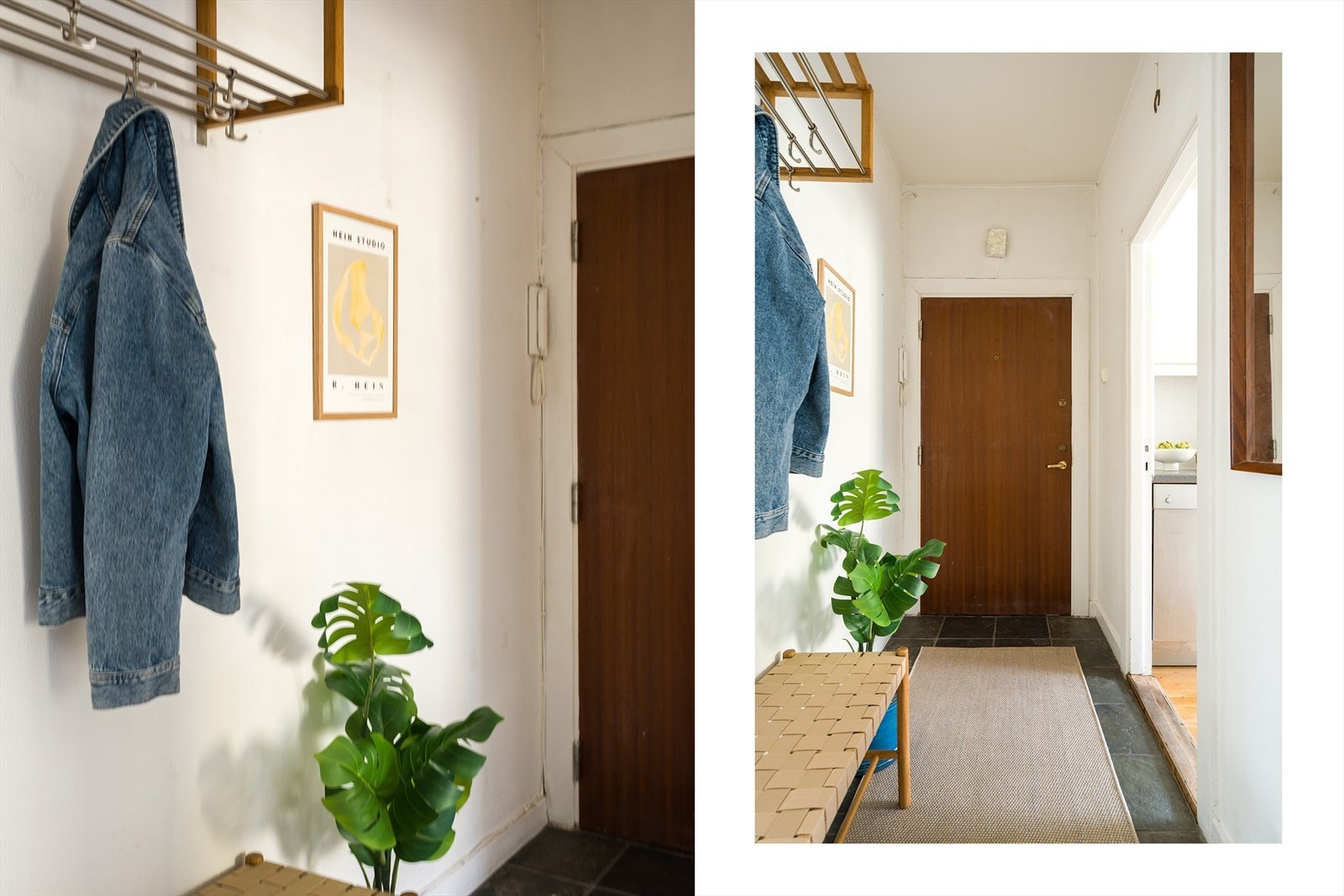 Entréen gir et ryddig og praktisk førsteinntrykk. Med calling anlegg slipper du enkelt inn gjester fra gateplan. Galleribilde