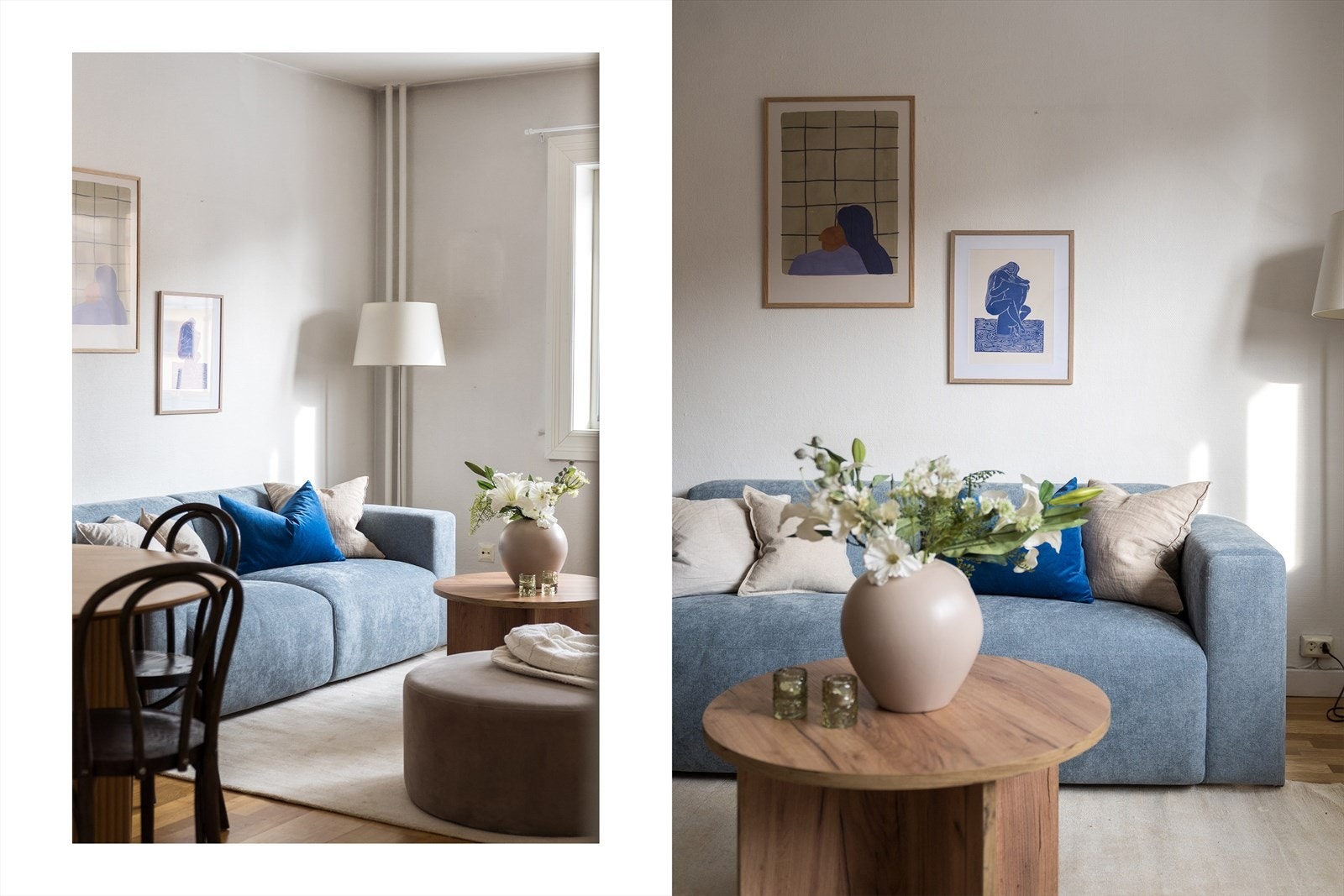 Her er det god plass for en komfortabel sofakrok. Galleribilde