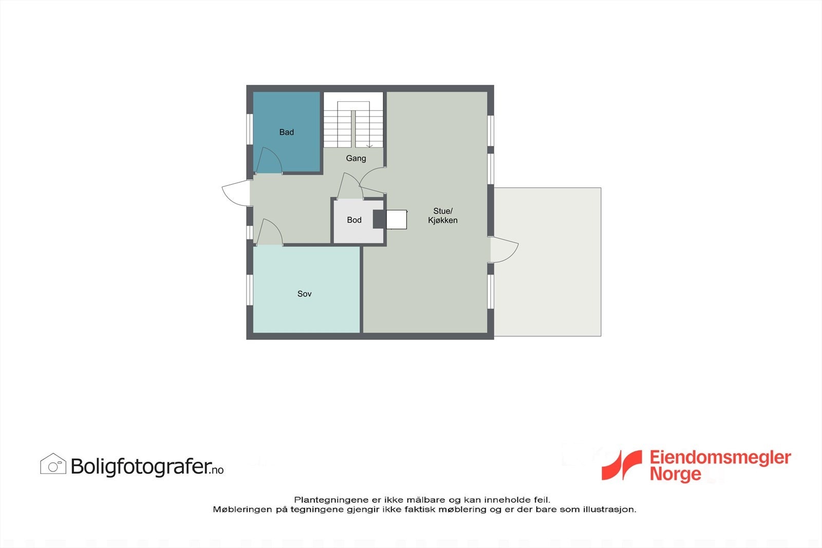 Plantegning 1 etg. Galleribilde