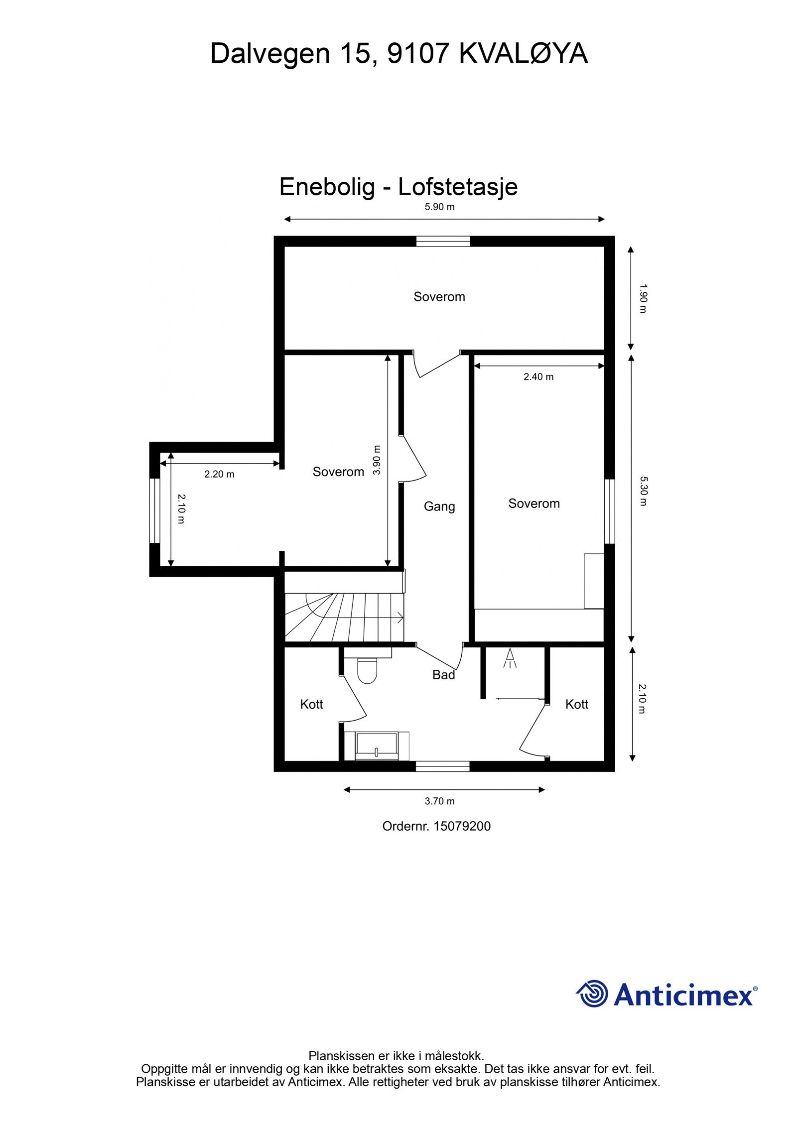 Plantegning - Lofstetasje Galleribilde