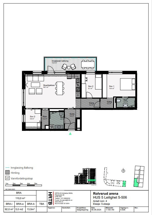 Plantegning 5-506 Galleribilde