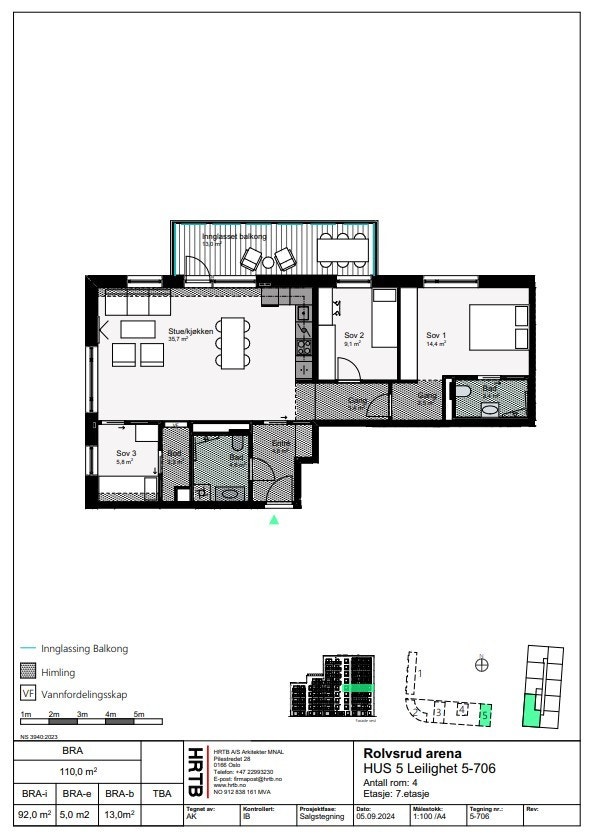 Plantegning 5-706 Galleribilde